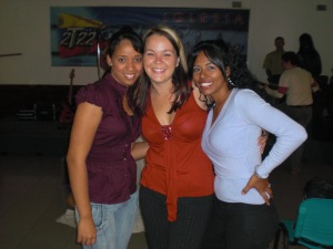With my best girls at church on Easter (Rosibel and Keila)
